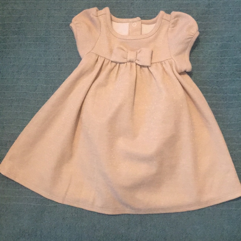 Janie and Jack gold holiday dress new with no tag
